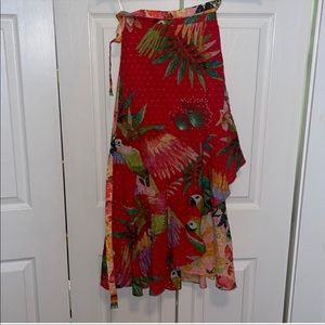 Farm Rio xs wrap red macaw